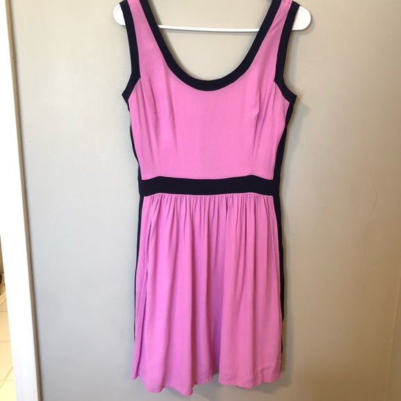 Lilly Pulitzer Dress Pink Navy 4 - Picture 3 of 7